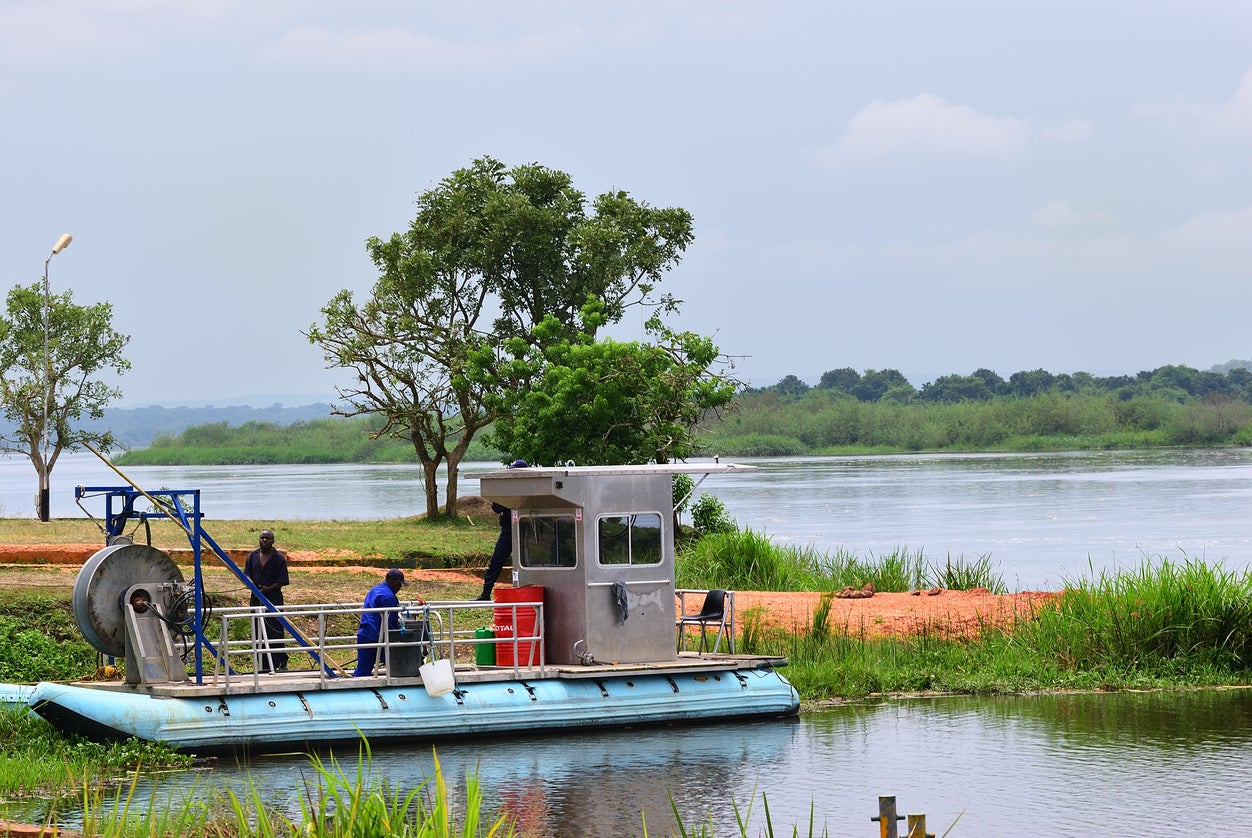 The Victoria Nile river, Uganda