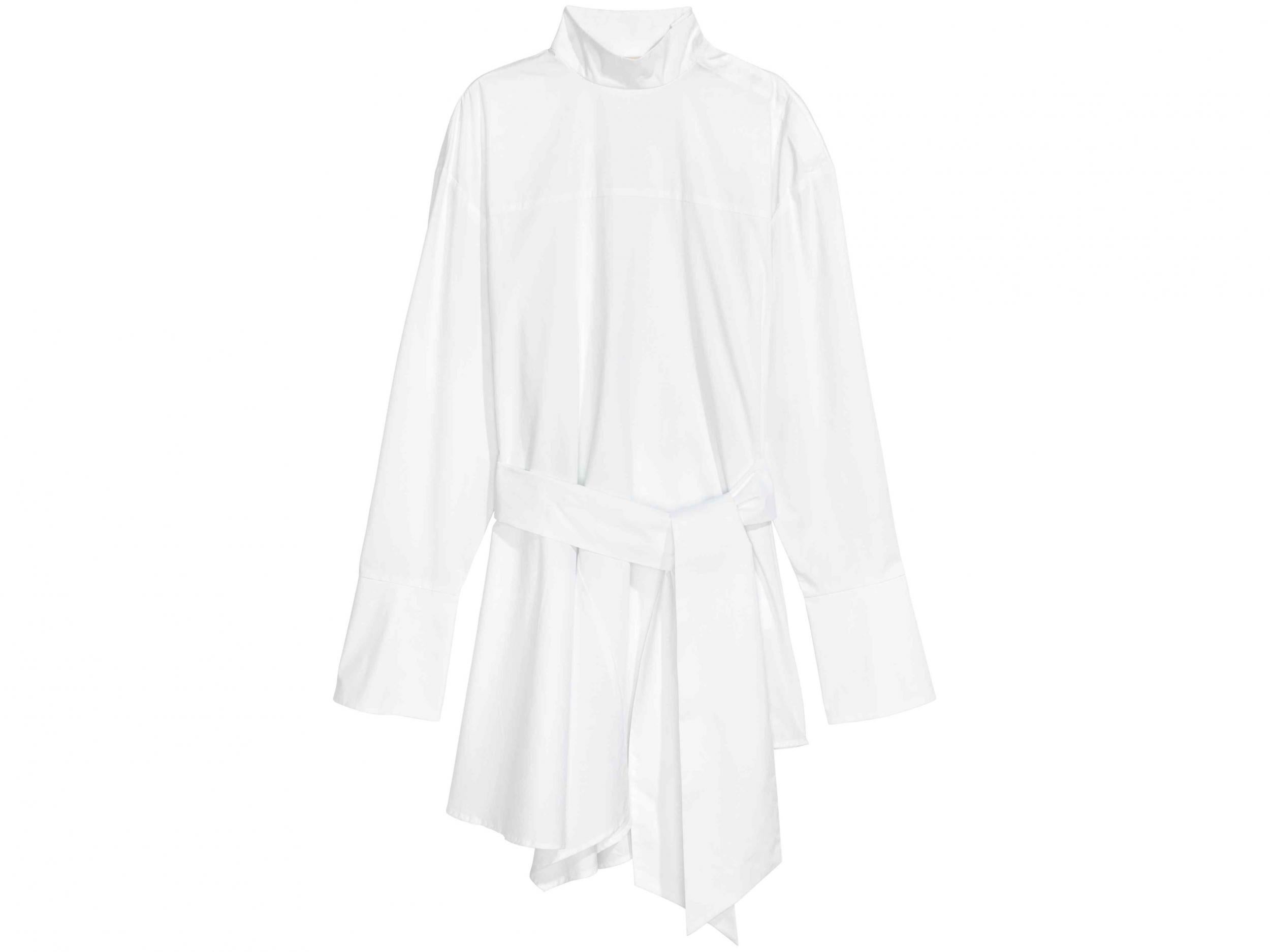 Flounce-hemmed Cotton Shirt, £34.99, H&amp;M