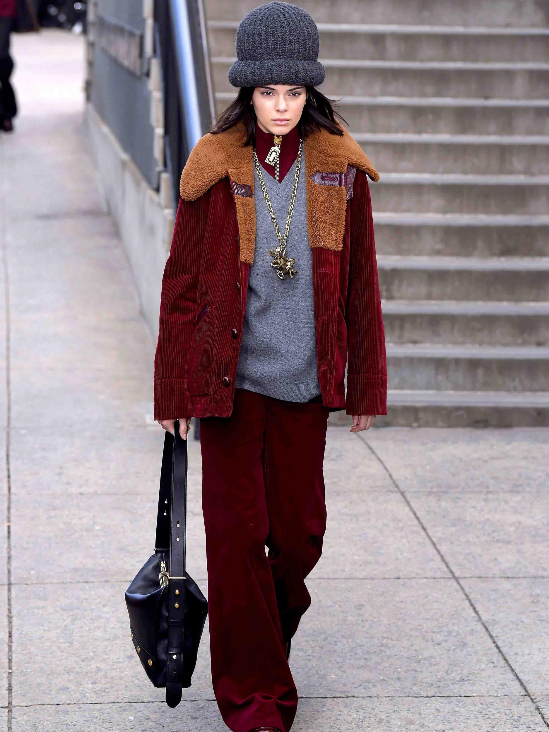 Kendall Jenner in cords at Marc Jacobs sealed the fabric’s welcome into the fashion fold