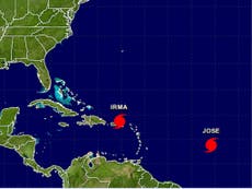 Jose has just become a hurricane and it's approaching the Caribbean