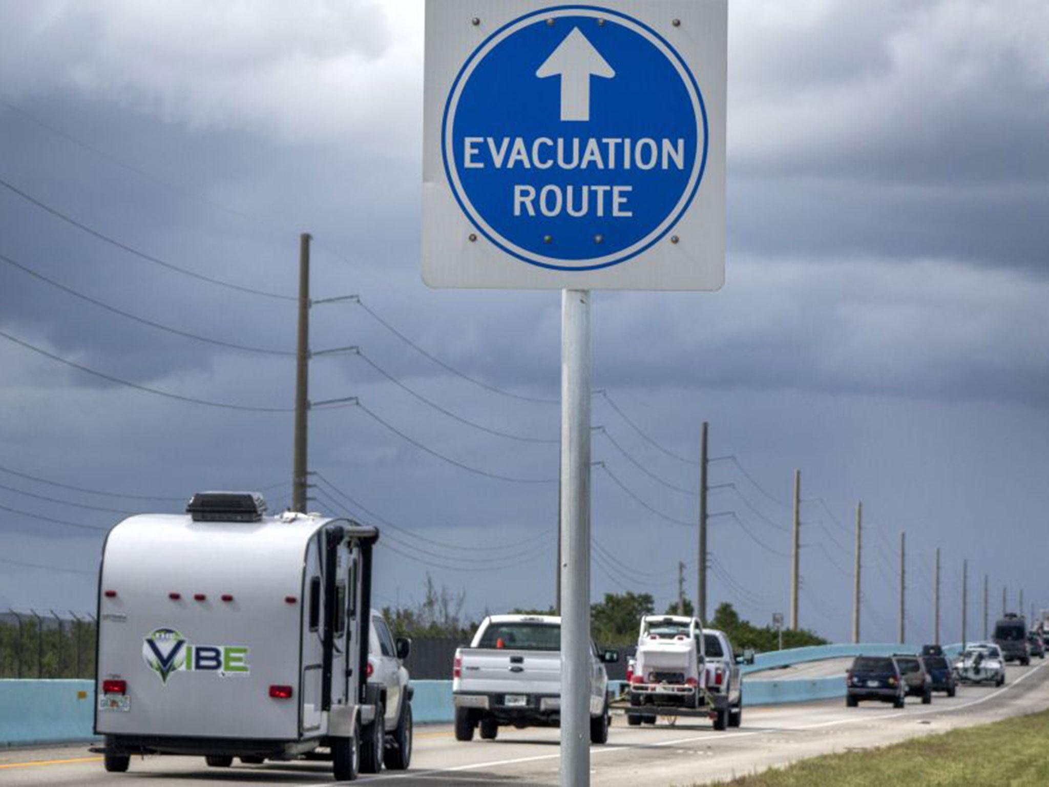 Motorists evacuating Florida today after governor Rick Scott issued a state of emergency