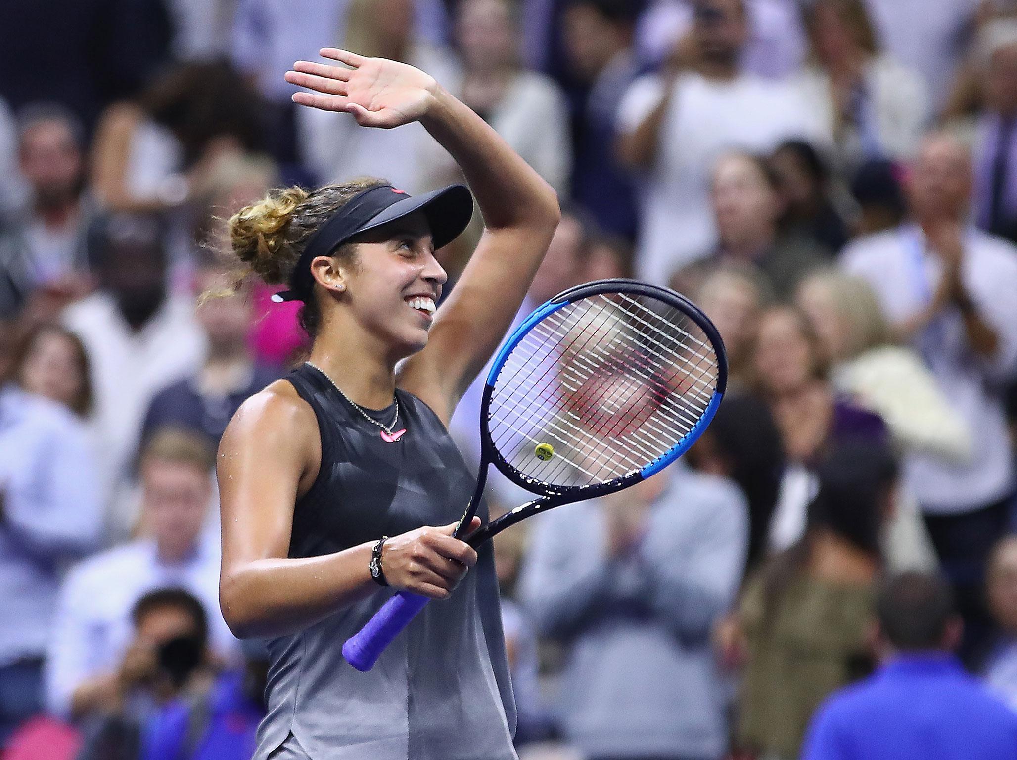 Madison Keys wins to make it four American women in US Open semifinals