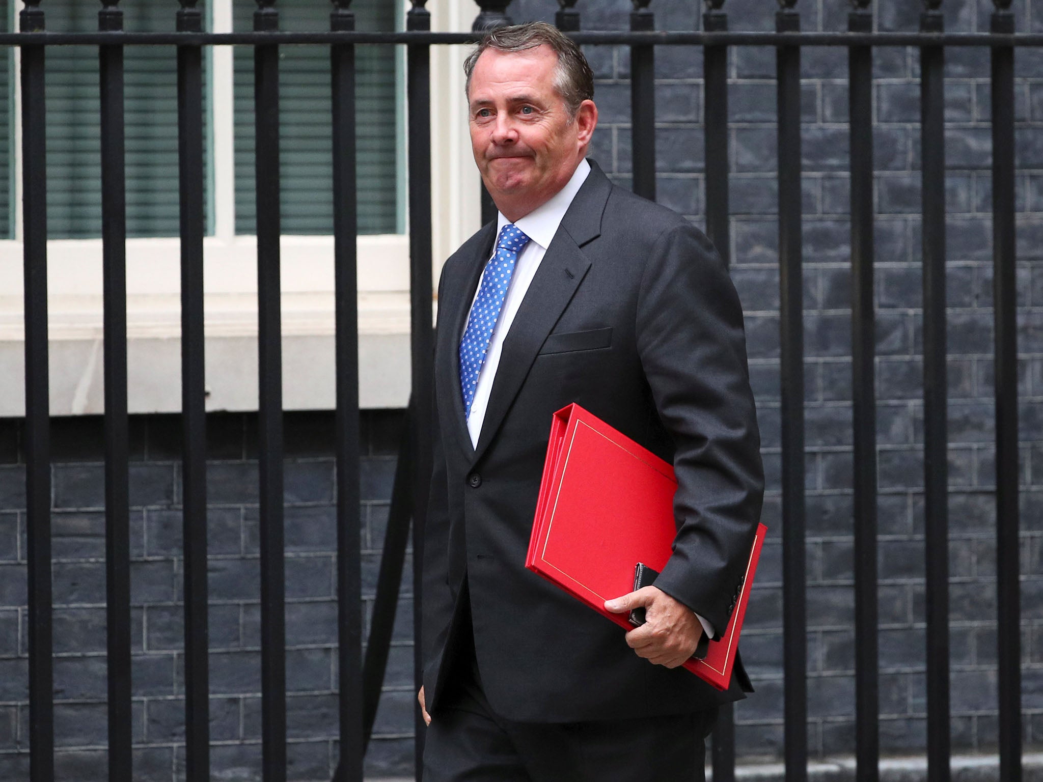 Trade Secretary Liam Fox will fly to China with Ms May