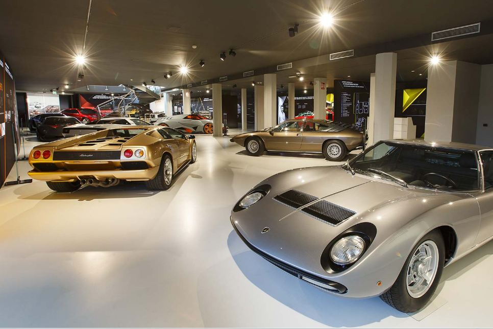 The Lamborghini?museum is something of a pilgrimage for the car-lover