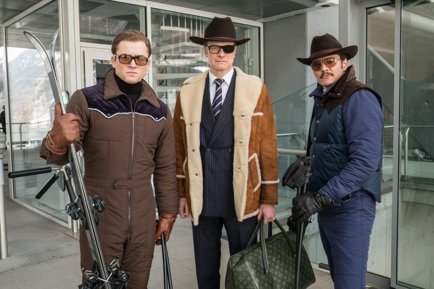 Taron Egerton, Colin Firth and Pedro Pascal in ‘Kingsman The Golden Circle’ (201