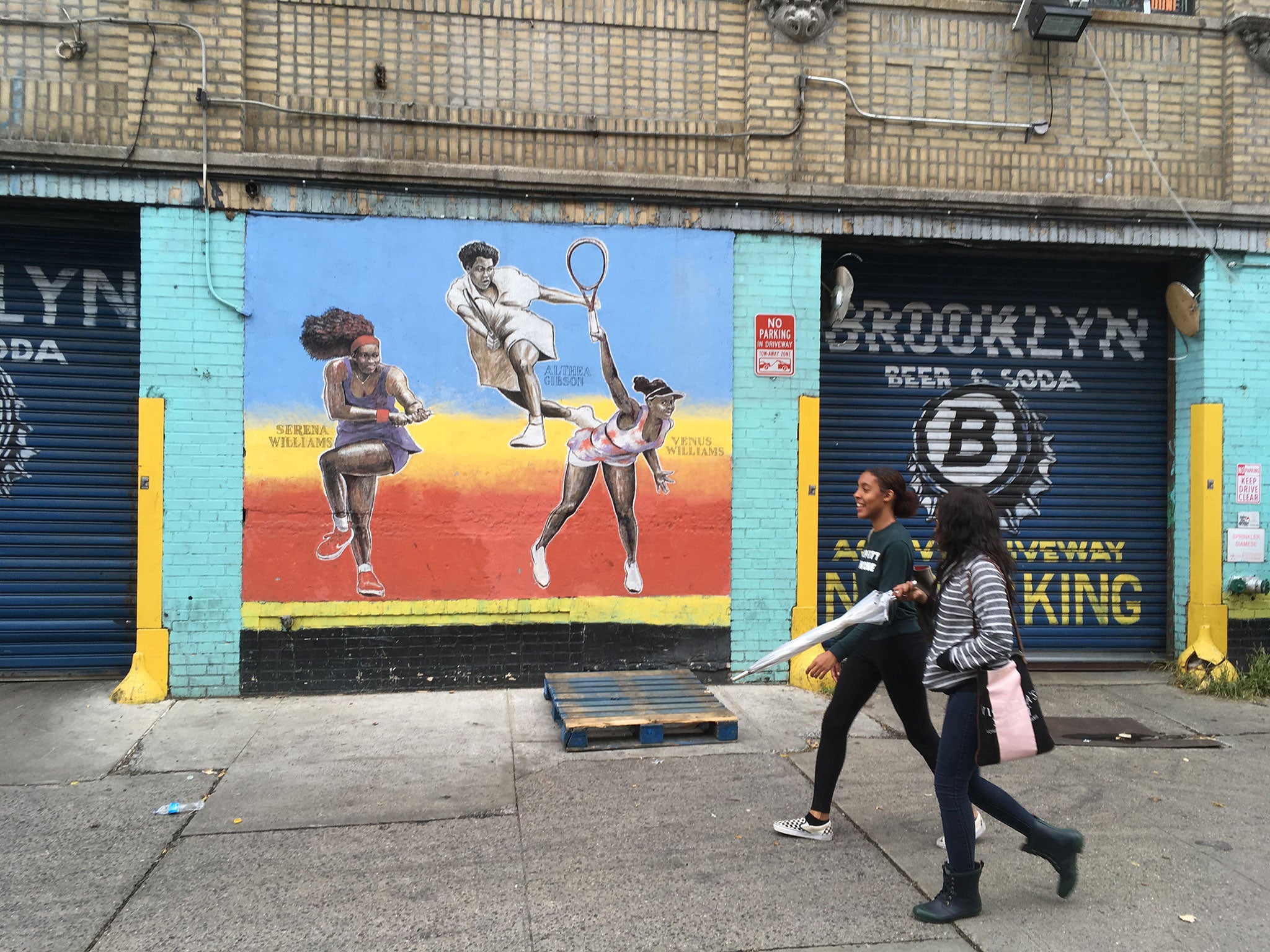 The Brooklyn mural that pays tribute to Althea Gibson and the Williams sisters