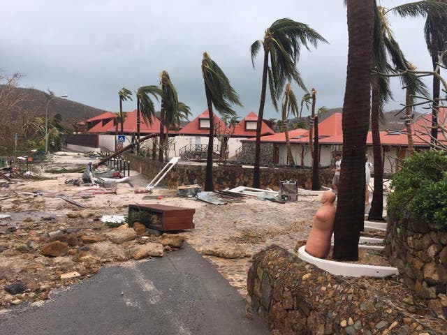 The Eden Rock Hotel on St Barts after Hurricane Irma