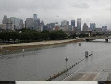 Hurricane Harvey's rainfall was so heavy it caused Houston to sink