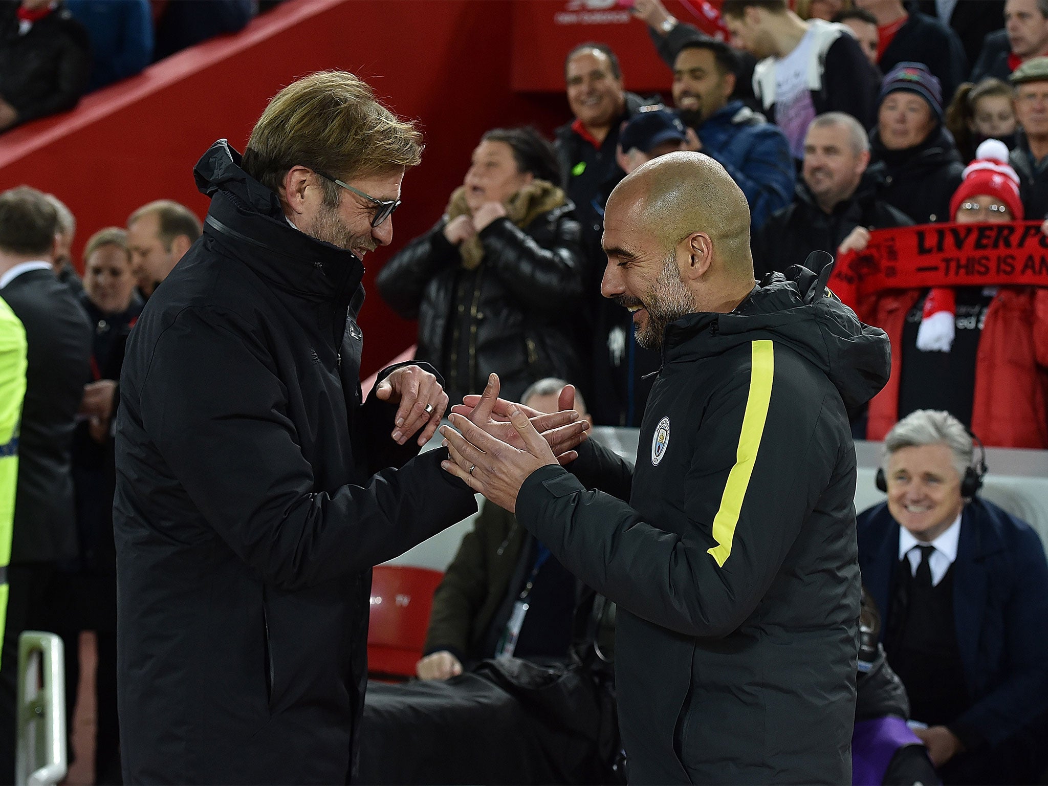 Jurgen Klopp and Pep Guardiola get on, but their philosophies remain different