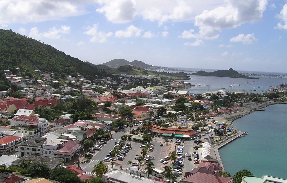 Marigot, a town in Saint Martin, before Irma