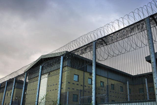 Harmondsworth detention centre, near Heathrow, holds around 400 men