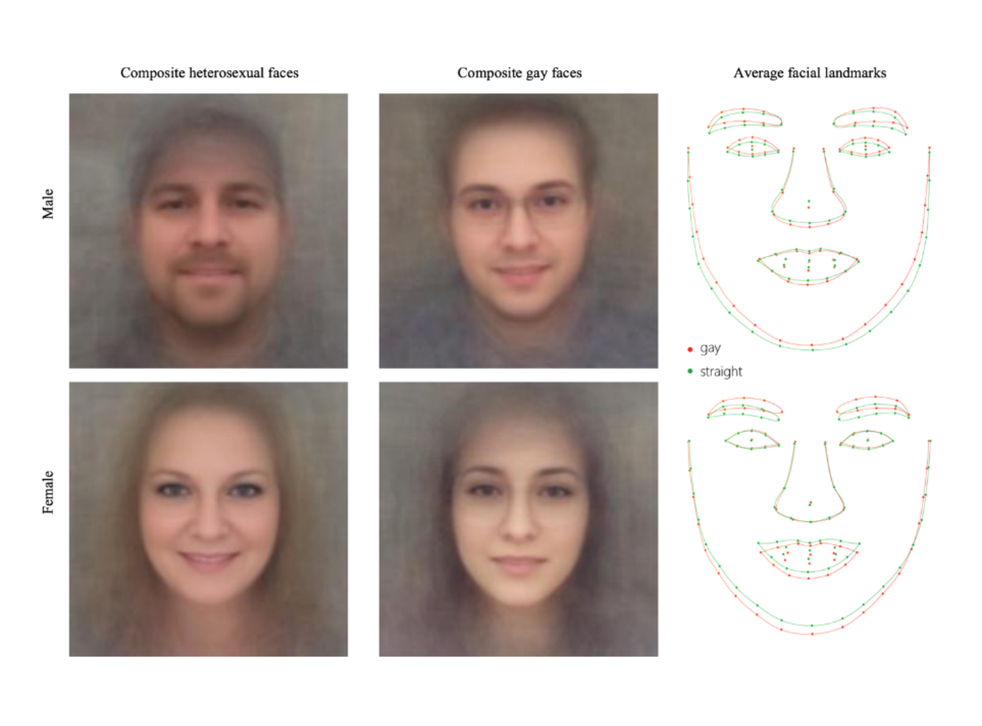 The algorithm took into account both 'fixed' and 'transient' facial features