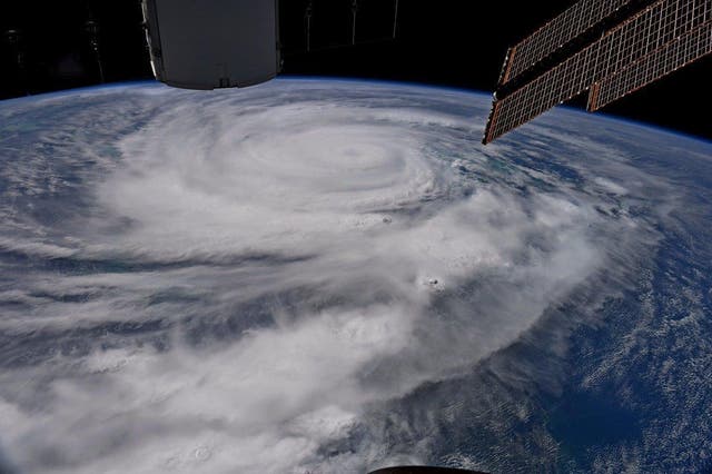The image of Irma taken from the International Space Station
