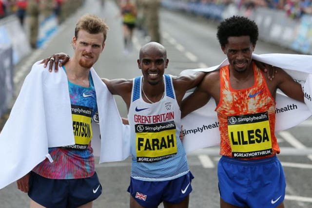 Mo Farah made it four titles in a row at the Great North Run