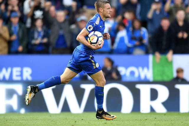 Jamie Vardy believes Leicester are performing well enough to move up the table sooner rather than later