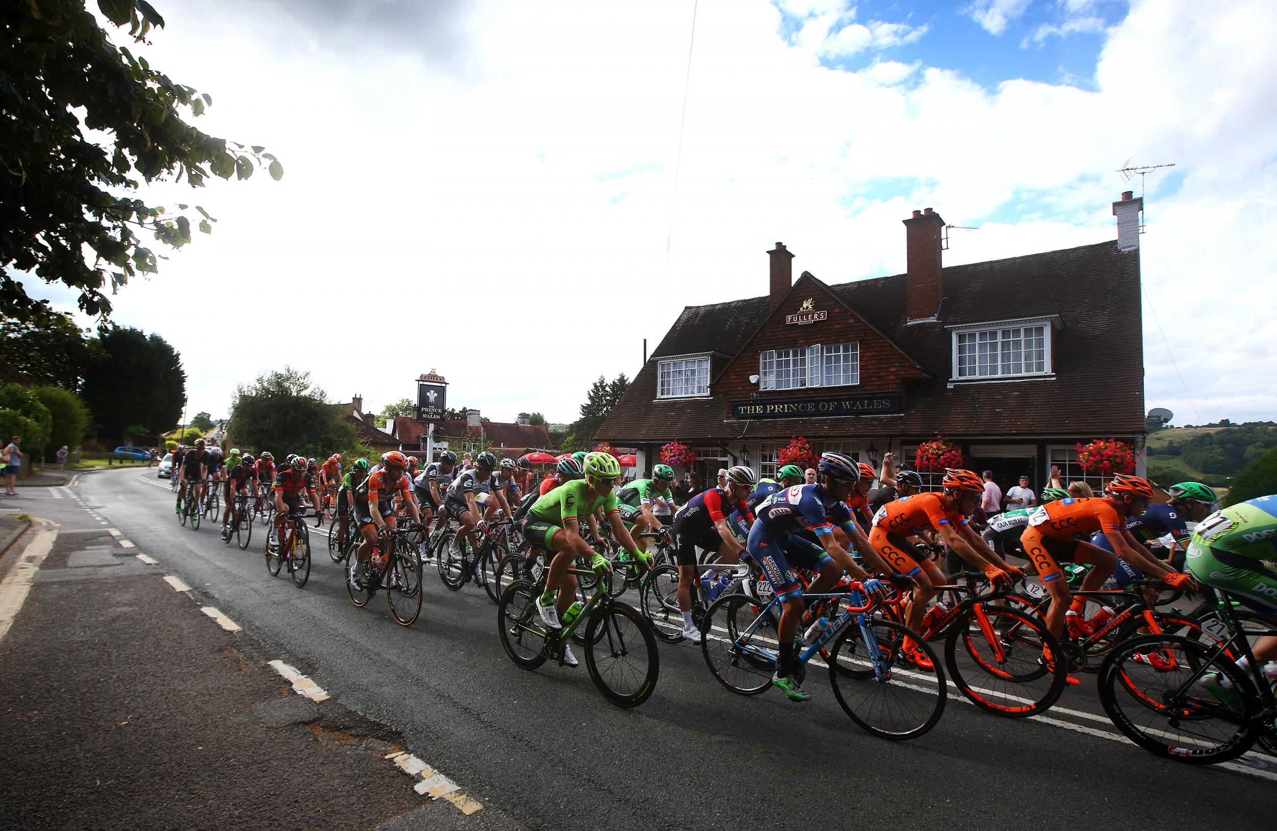 Competitors in the RideLondon event