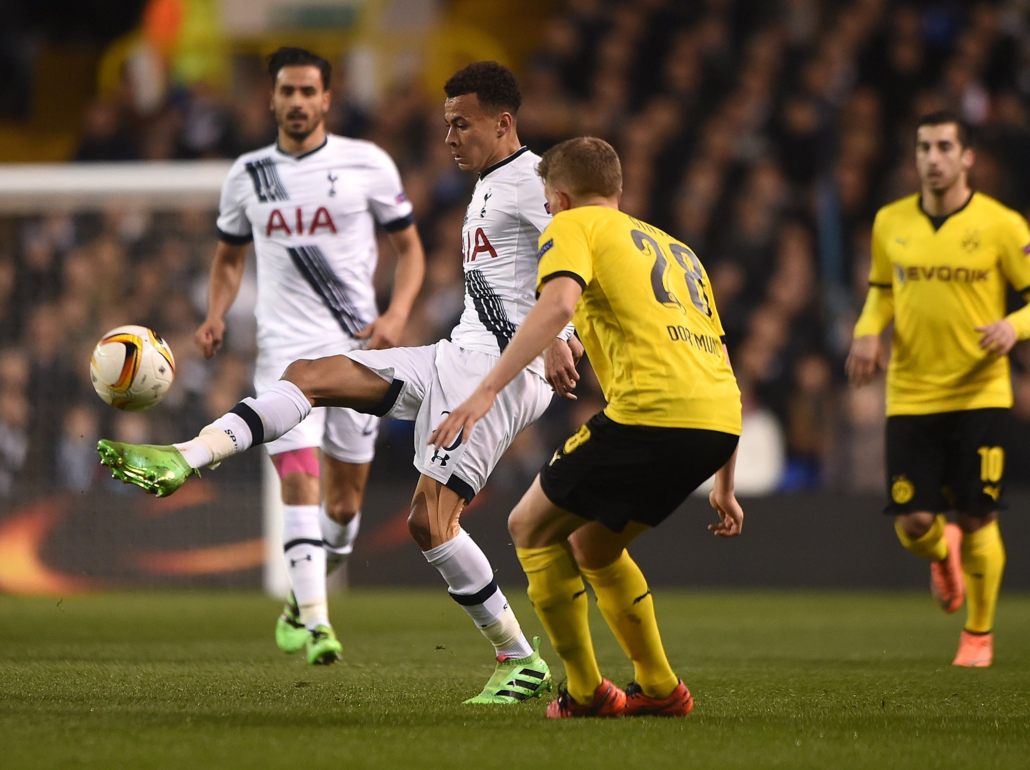 Spurs and Dortmund have not faced one another in the Champions League before