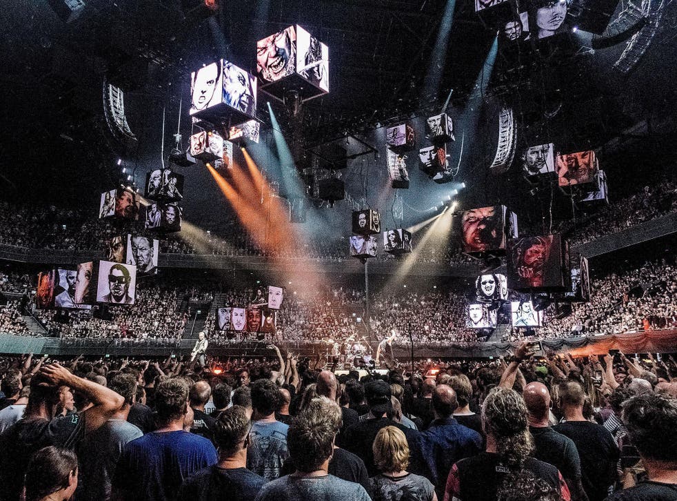 Metallica’s stage in all its glory for the Hardwired... To Self-Destruct European tour