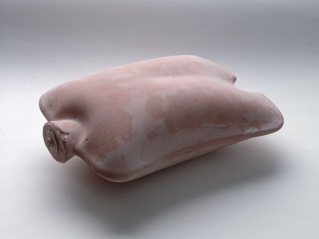 ‘Untitled (Pink Torso)’, 1995, is made out of pink dental plaster