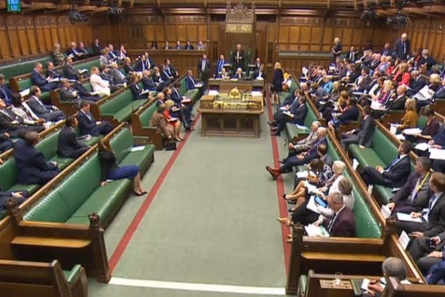 MPs in the House of Commons during the second reading of the European Union (Withdrawal) Bill