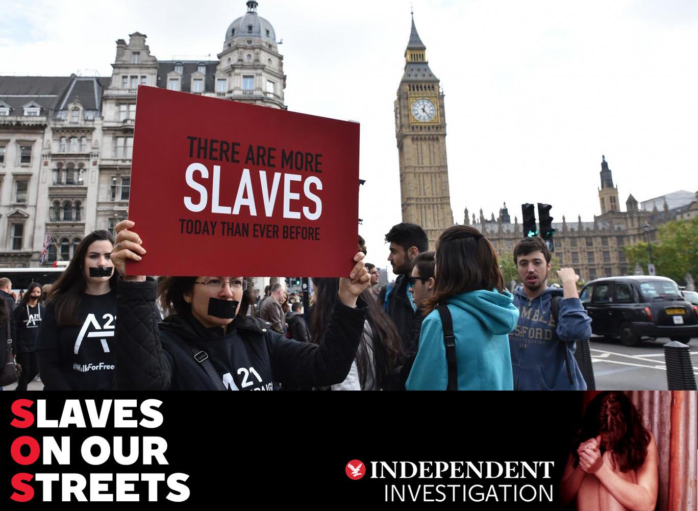 You could see slavery in any public space: if someone is being attacked, slapped or shouted at then suspicions should be raised