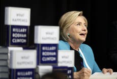 New Yorkers turn out for Hillary Clinton’s book tour