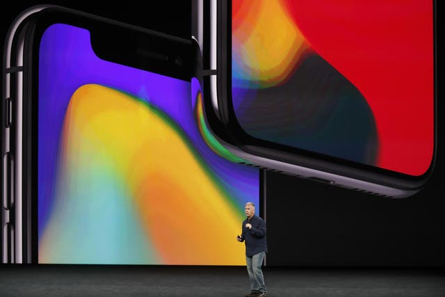 Apple Senior Vice President of Worldwide Marketing, Phil Schiller, introduces the iPhone x during a launch event in Cupertino, California, U.S. September 12, 2017