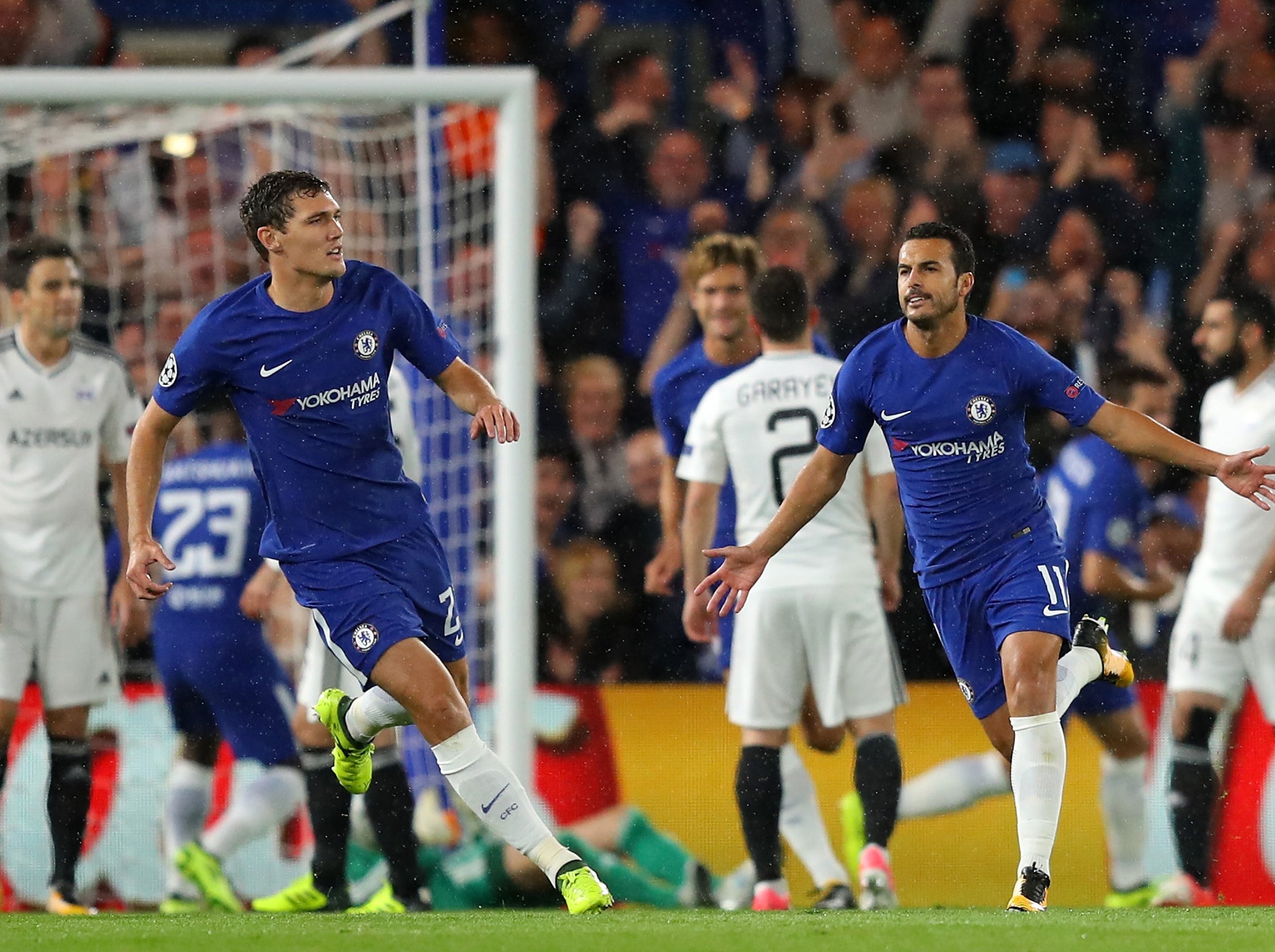 Qarabag were unable to contain Chelsea