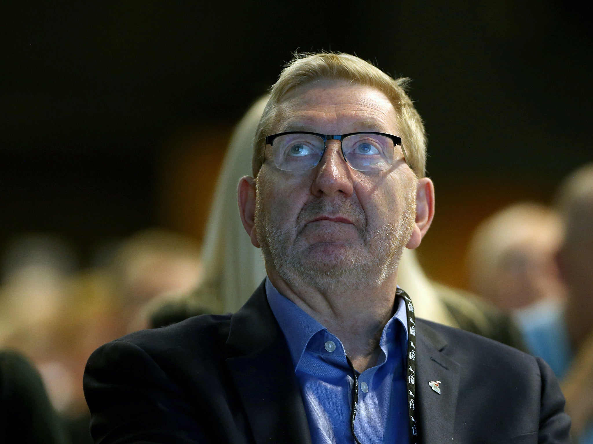 Len McCluskey said he believed Unite members would stand by its existing policy, to ‘leave the option open’