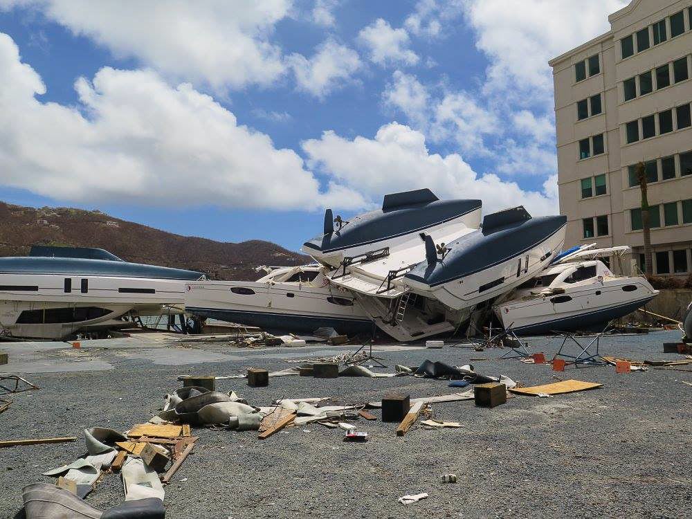 The Meyers lost the yacht they lived on to the storm