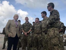 Boris Johnson witnesses Hurricane Irma devastation in Anguilla