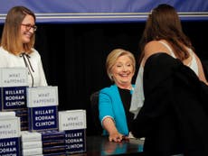 First person in line at Clinton book signing is sorry he didn't vote