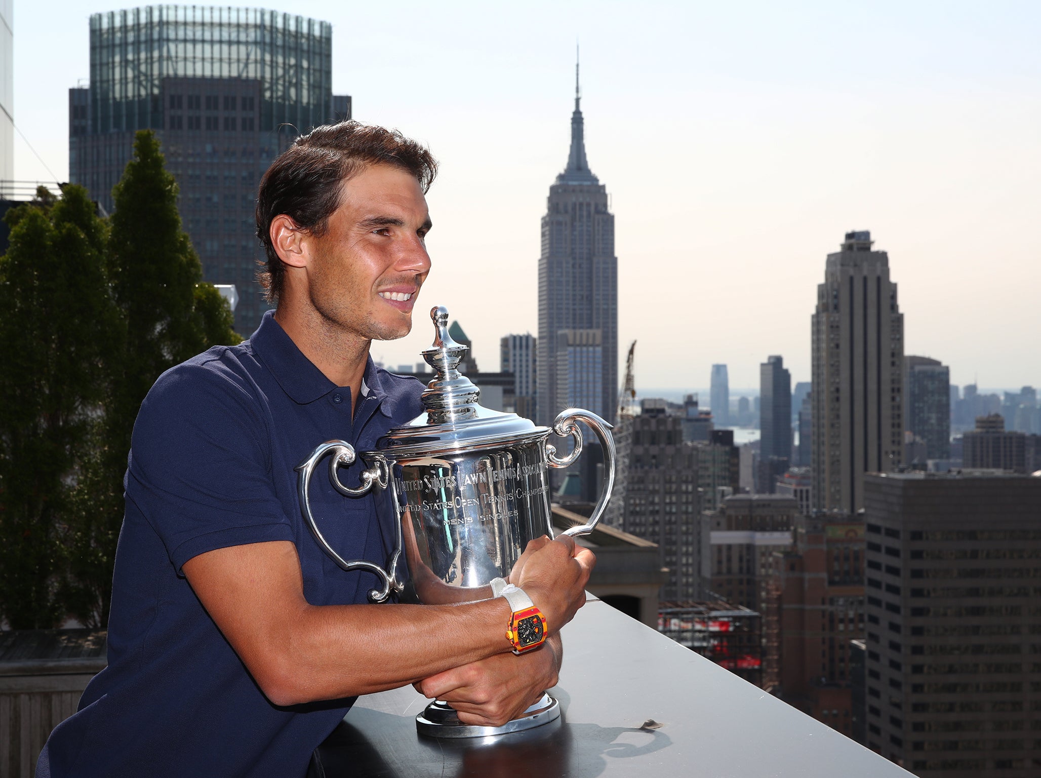 Nadal is chasing down Federer's haul of 19 Grand Slam singles titles