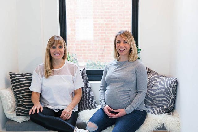 Mum-of-two Joan Murphy (left) set up Frame fitness studios about a decade ago with co-founder Pip Black
