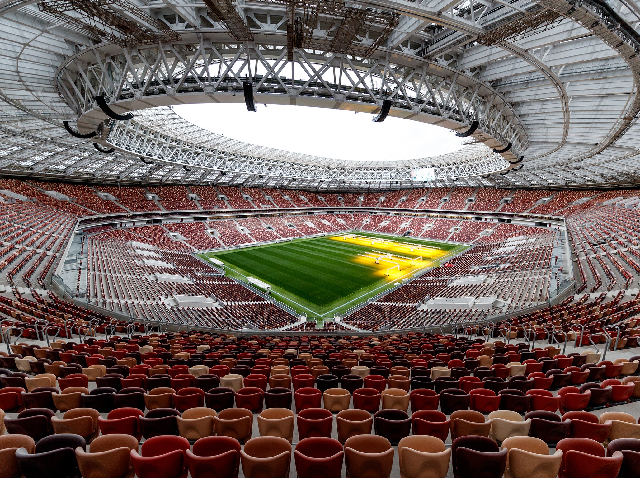 The stunning Luzhniki Stadium will stage the World Cup final