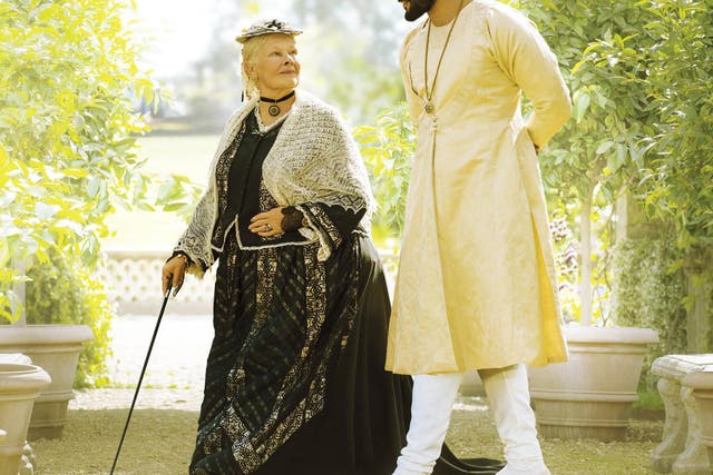 Dame Judi as Queen Victoria with Ali Fazal as Abdul Karim in Stephen Frears’ ‘Victoria & Abdul’
