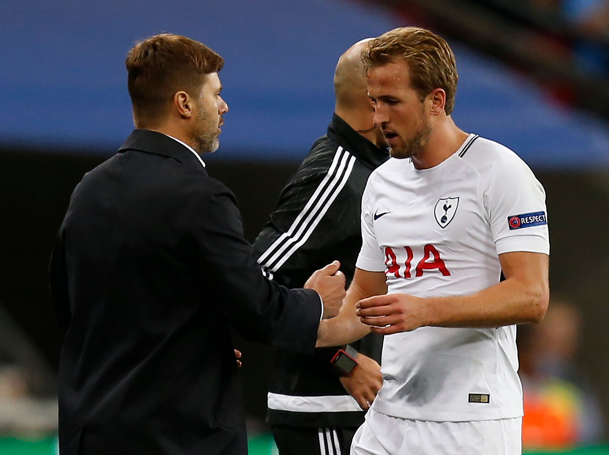 Pochettino and Kane together at Wembley