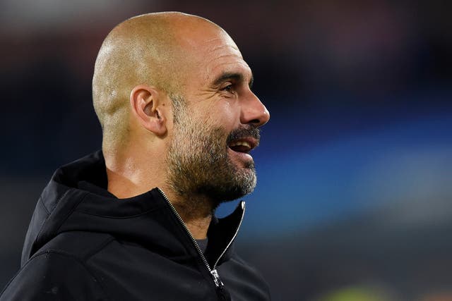 Guardiola was delighted after his side slaughtered Feyenoord