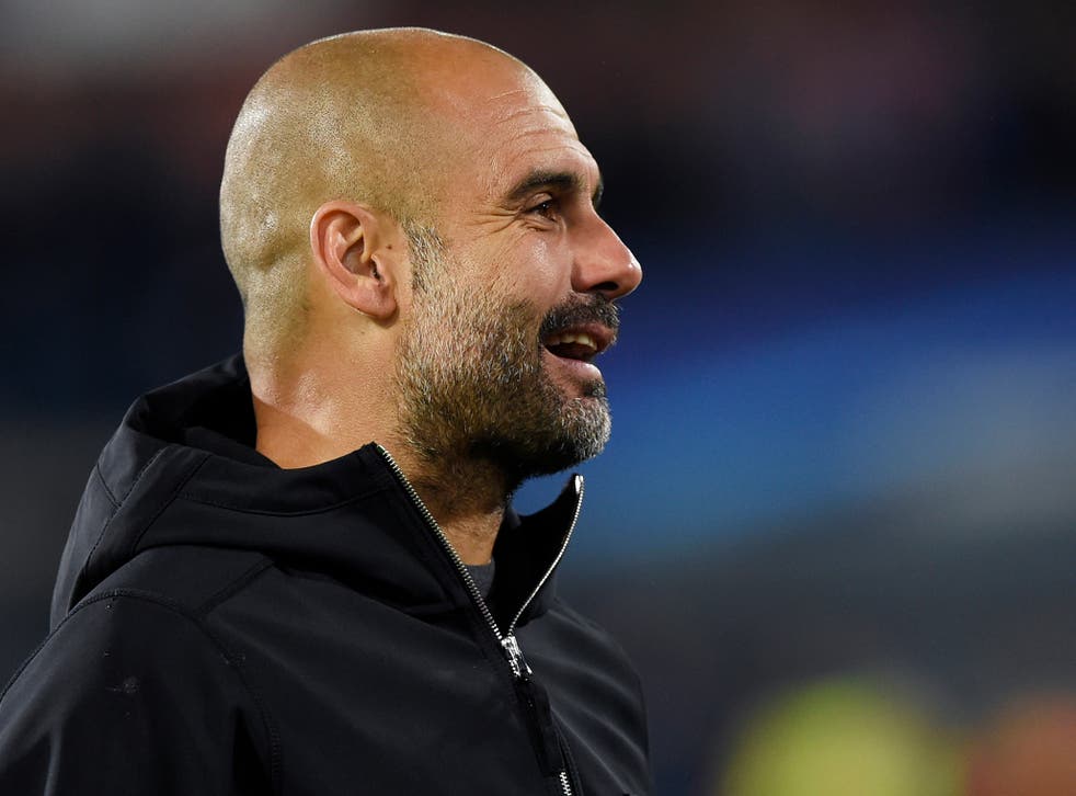Guardiola was delighted after his side slaughtered Feyenoord