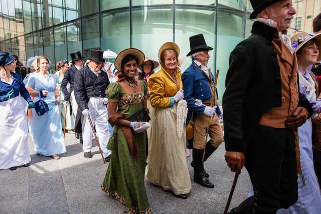 The Grand Promenade is a highlight of the Jane Austen Festival