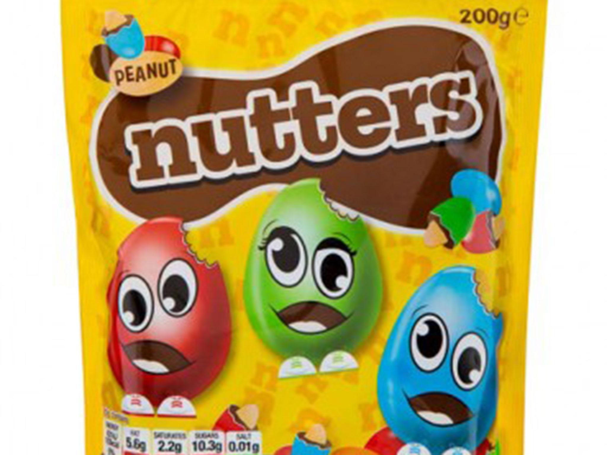 The chocolate-covered nuts are similar to M&Ms