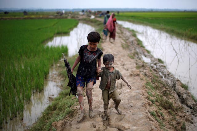 About 60 per cent of the hundreds of thousands who have fled Burma are under 18