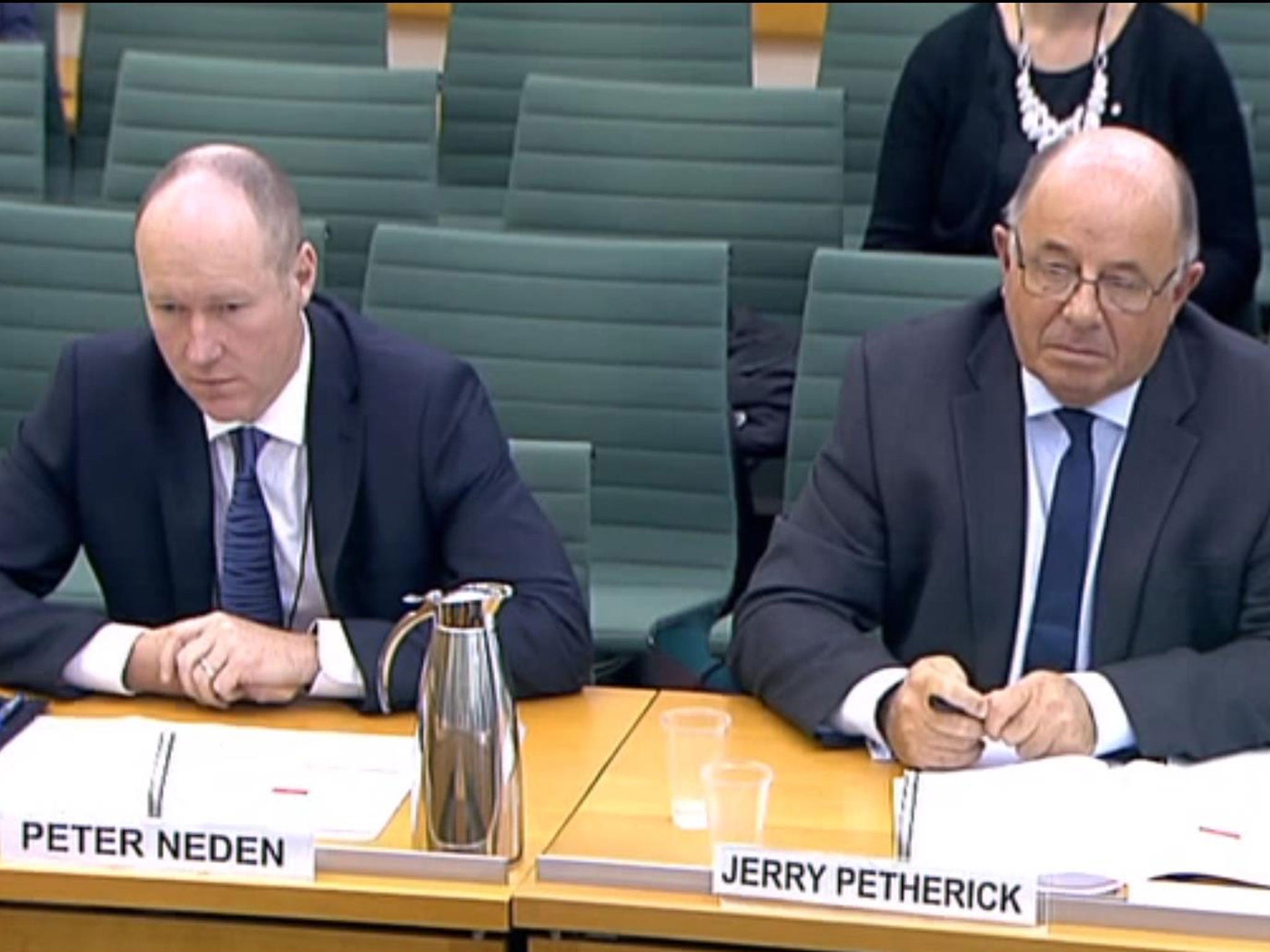 G4S managers Peter Neden and Jerry Petherick were questioned by the Home Affairs Committee on 14 September