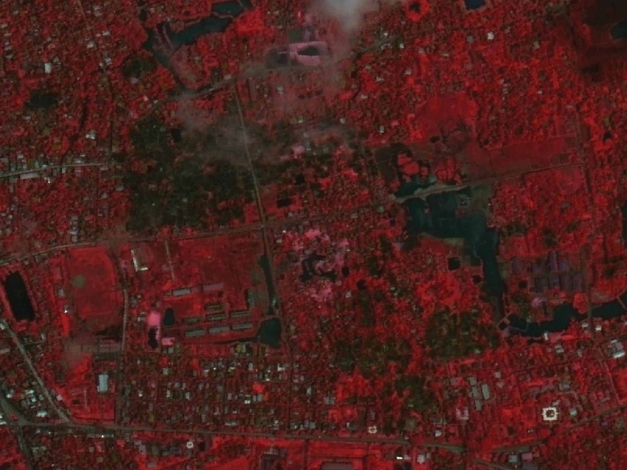 Satellite imagery showing the extent of burnings inside Rakhine State