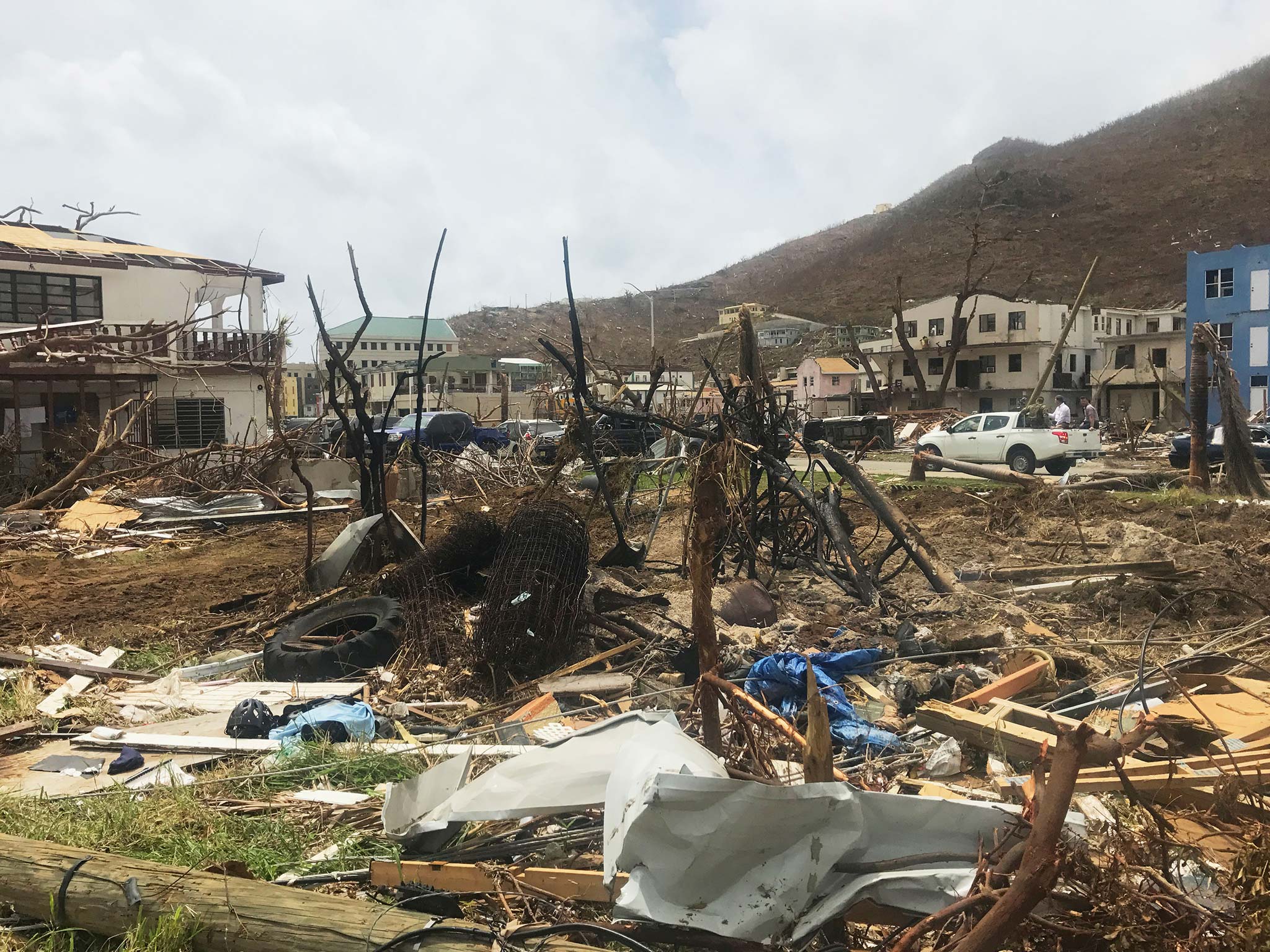 The damage caused by Hurricane Irma, as seen here in the British Virgin Islands, was probably made worse by global warming
