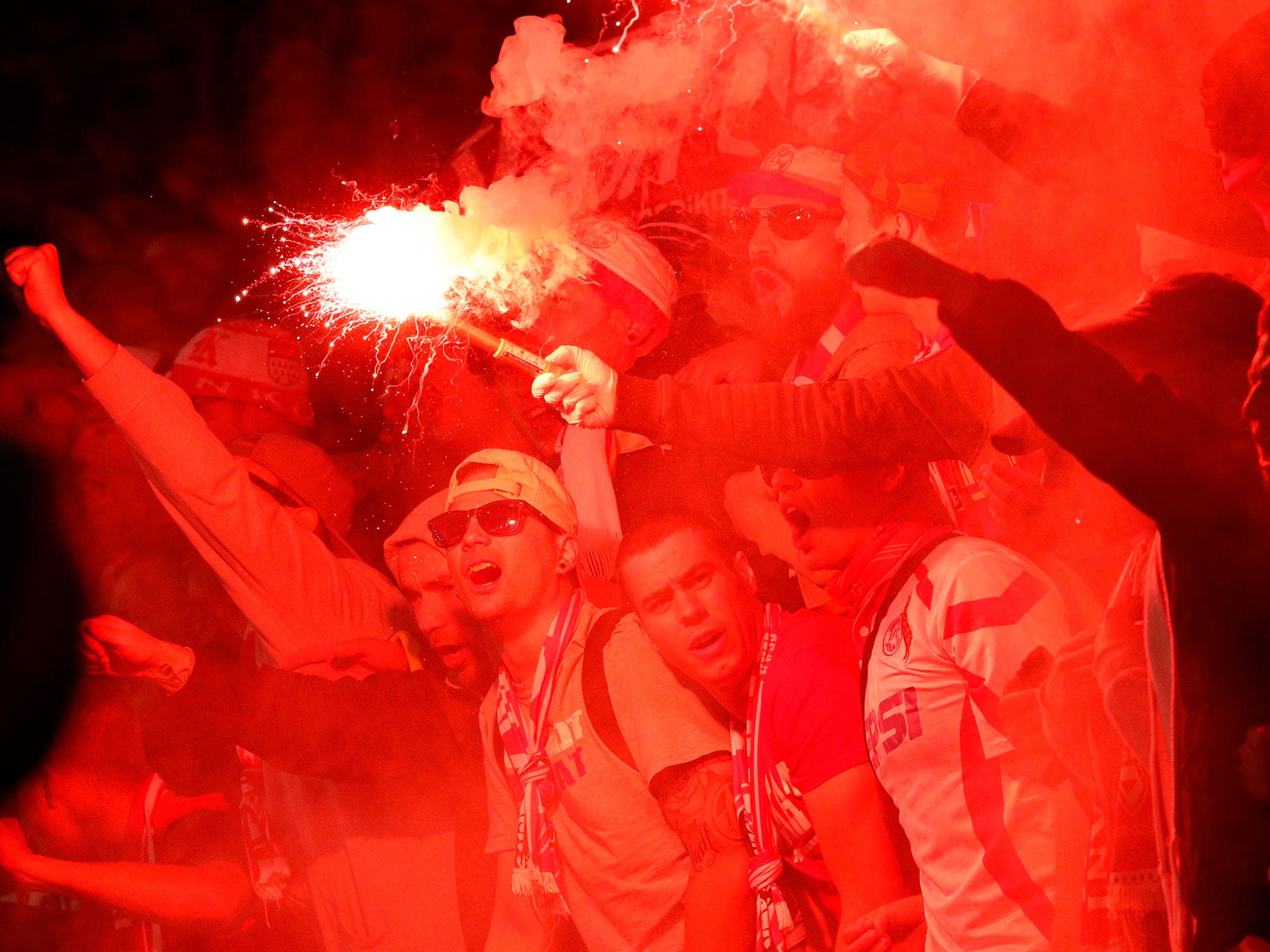 Cologne's fans let their presence be known on Thursday night