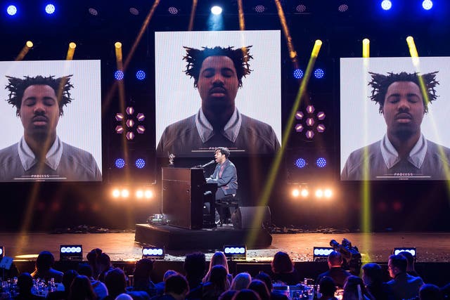 Last year's Mercury Prize winner Sampha performs at the 2017 event