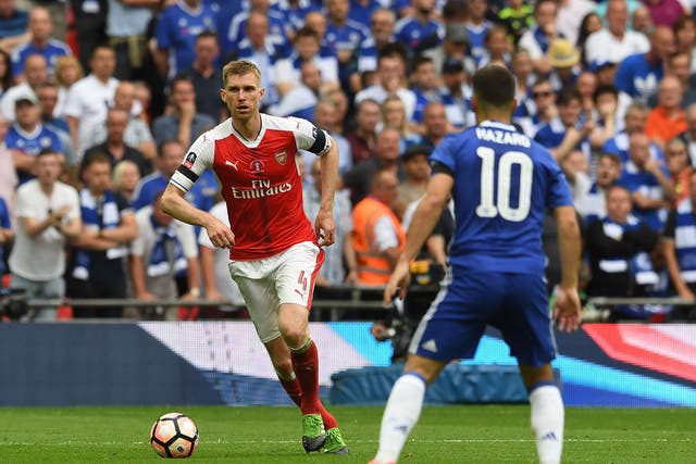 Mertesacker was key in Arsenal's FA Cup win over Chelsea