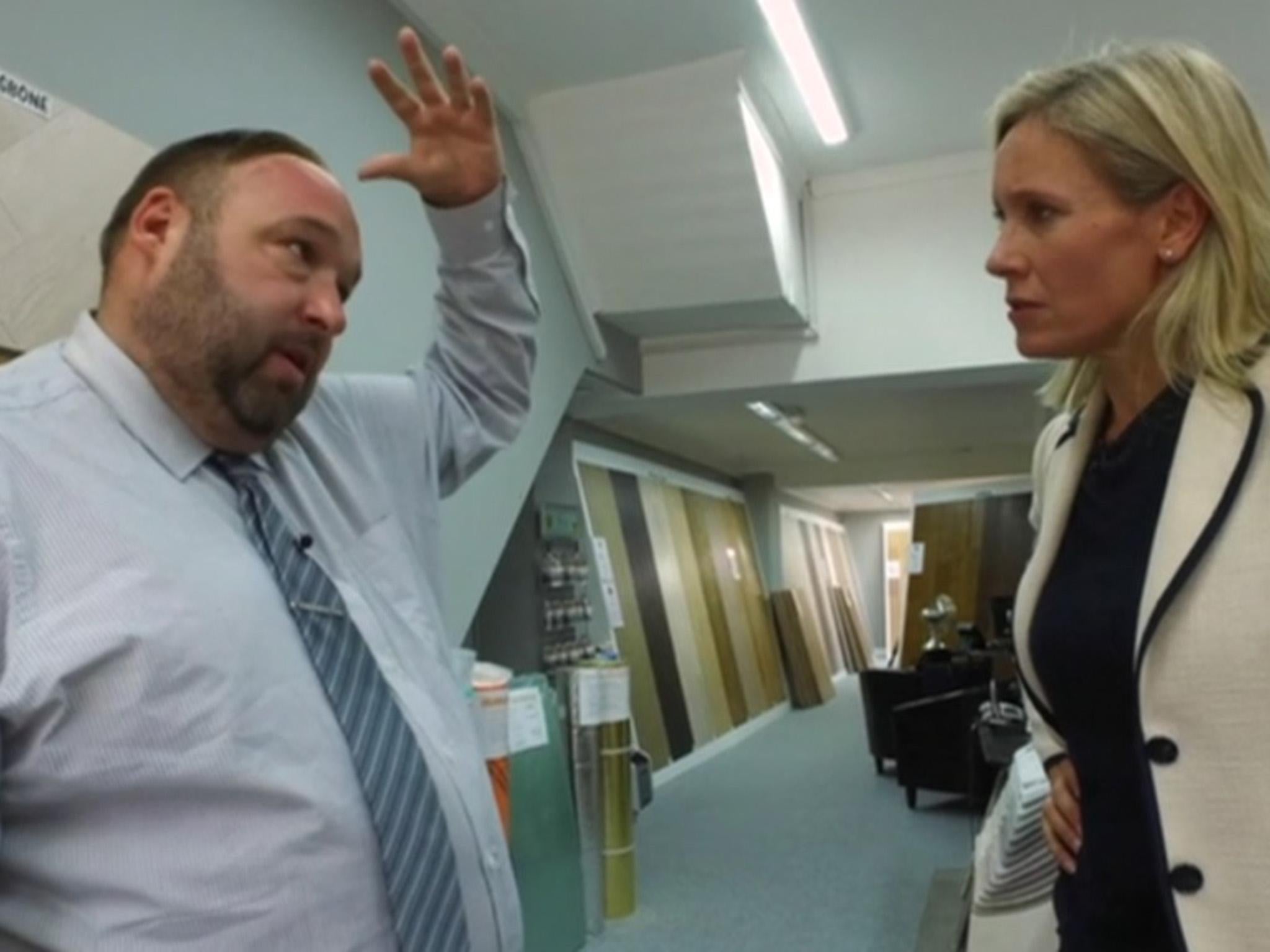 Peter Crowley's head was singed by the 'fireball'