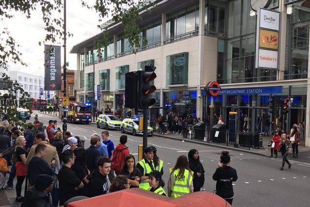 Fulham Broadway station was evacuated
